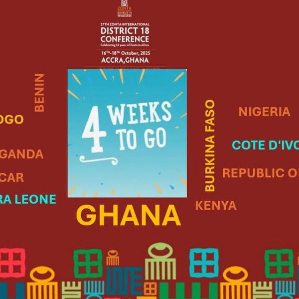 27th Zonta International District 18 Conference : 4 weeks to go !